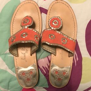 Salmon Suede Palm Beach Sandals Jack Rogers